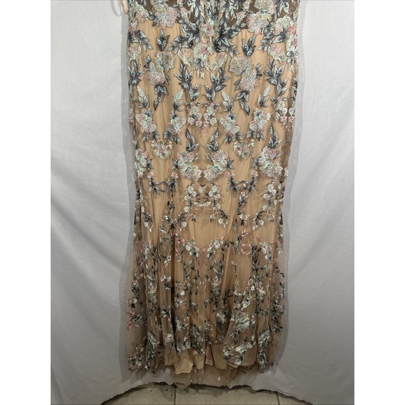 NWT $798 Mac Duggal [ 14 ] 79313 Embroidered Spaghetti Strap Trumpet Gown #J1687 - Picture 11 of 14